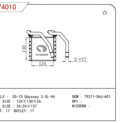 适用于HONDA 05-10 Odyssey 3.5L-V6 OEM:79211-SHJ-A01