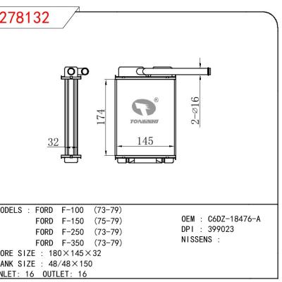 适用于FORD FORD F-100 (73-79)/FORD F-150 (75-79)/FORD F-250 (73-79)/FORD F-350 (73-79) OEM:C6DZ-18476-A