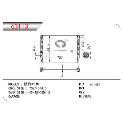 适用于CHINESE CAR 猎豹Q6