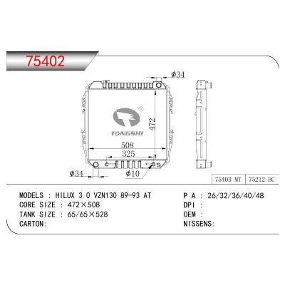 适用于TOYOTA HILUX 3.0 VZN130