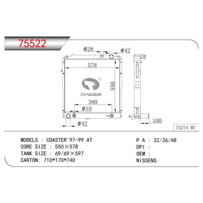 适用于TOYOTA COASTER 97-99 BB40-3B