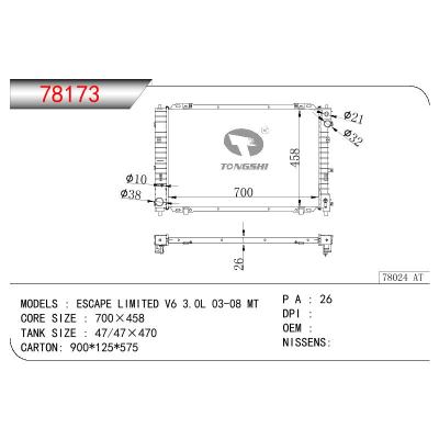 适用于FORD ESCAPE LIMITED V6 3.0L