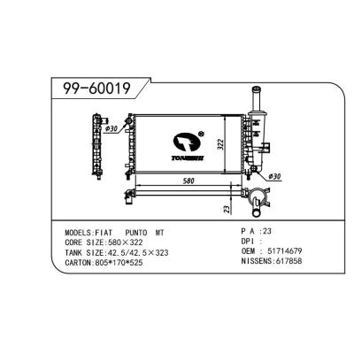 适用于FIAT 菲亚特 菲亚特 朋多 OEM:51714679