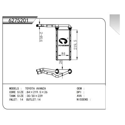 适用于  丰田TOYOTA AVANZA   暖风