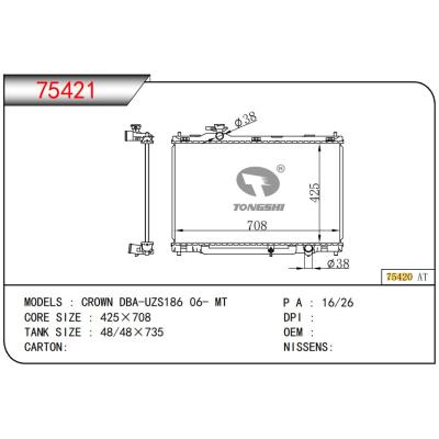 适用于TOYOTA CROWN DBA-UZS186 06- MT