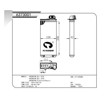  适用于INTERSTAR Bus (X70)  INTERSTAR Box (X70)  INTERSTAR Platform/Chassis 胀管暖风