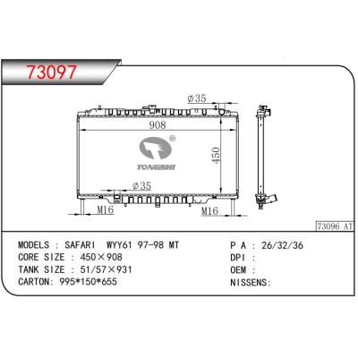 适用于NISSAN日产 SAFARI WYY61 97-98 MT 散热器