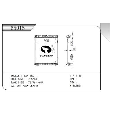 适用于 MAN TGL  散热器