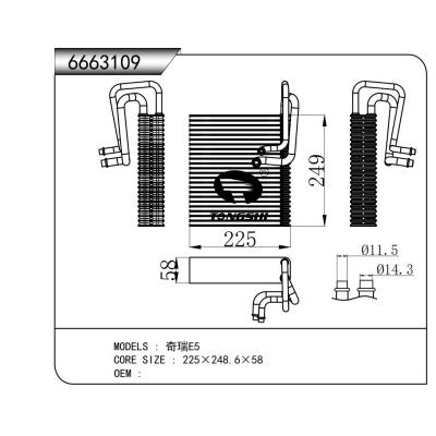 适用于  奇瑞E5  蒸发器