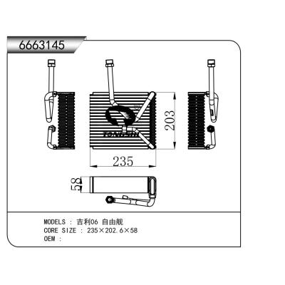 适用于  吉利06 自由舰  蒸发器